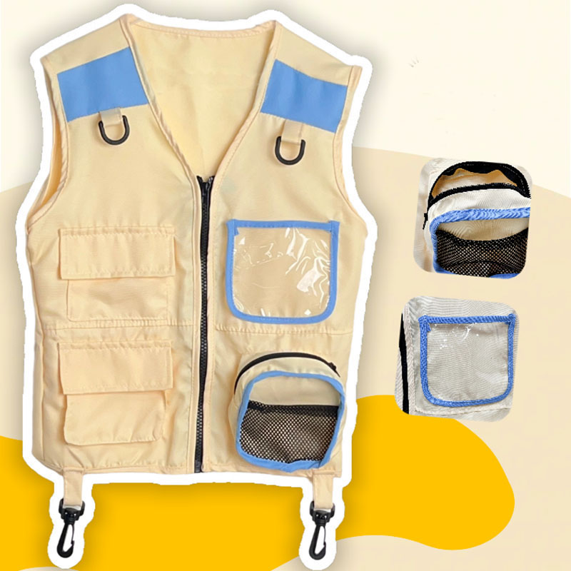 Outdoor Adventure Activities - Children Explorer Vest Pretend Play Cosplay
