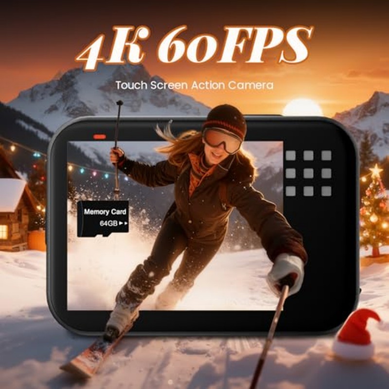 Outdoor Adventure Activities - Mini body camera, 2K action camera,